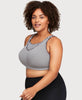 No-Bounce Camisole Sport-BH in Softgrau