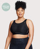 No-Sweat Mesh Sport-BH Schwarz