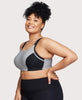 Custom Control Sports Bra Black/Gray