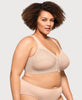 MagicLift Front-Closure Racerback Bra Cafe