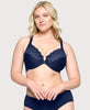 Wonderwire-BH mit Frontverschluss und T-Back-Design Blau