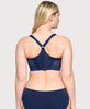 Wonderwire-BH mit Frontverschluss und T-Back-Design Blau