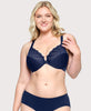 Wonderwire-BH mit Frontverschluss und T-Back-Design Blau