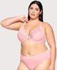 Front-Closure T-Back Wonderwire Bra Pink Blush
