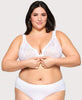 Front-Closure Stretch Lace WonderWire Bra White