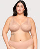 Front-Closure Lacey T-Back WonderWire Bra Cappuccino