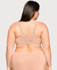 Front-Closure Lacey T-Back WonderWire Bra Cappuccino