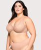 Front-Closure Lacey T-Back WonderWire Bra Cappuccino