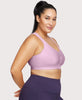 Front-Closure Zip Up Sports Bra Lavender