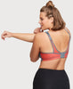 No-Bounce Camisole Elite Sports Bra Gray/Coral