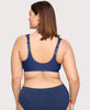 Front-Closure WonderWire Bra Navy Print